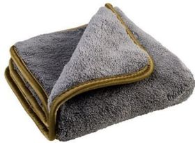 Mikrowłókno 40x40 Ultimate; 1600g/m2 kolor: szary, lamówka: złota